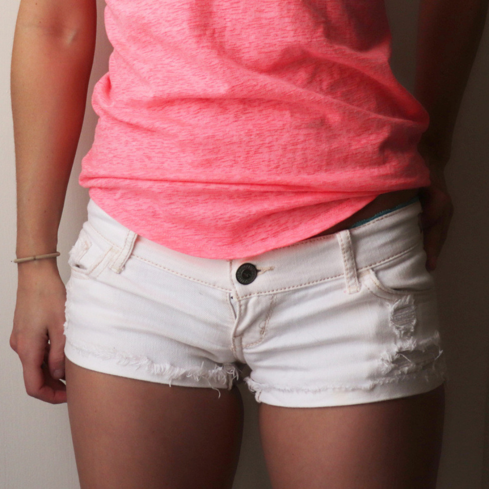 Hollister | White Demin Shorts | 0
